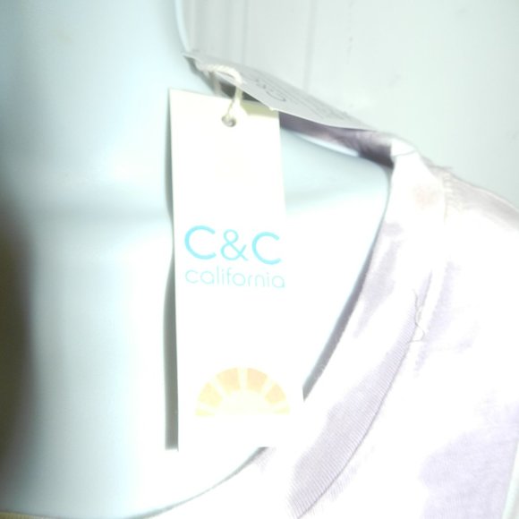 NWT C & C California Women's Short Sleeved Tie Dye T-Shirt Dress NEW - Picture 5 of 10